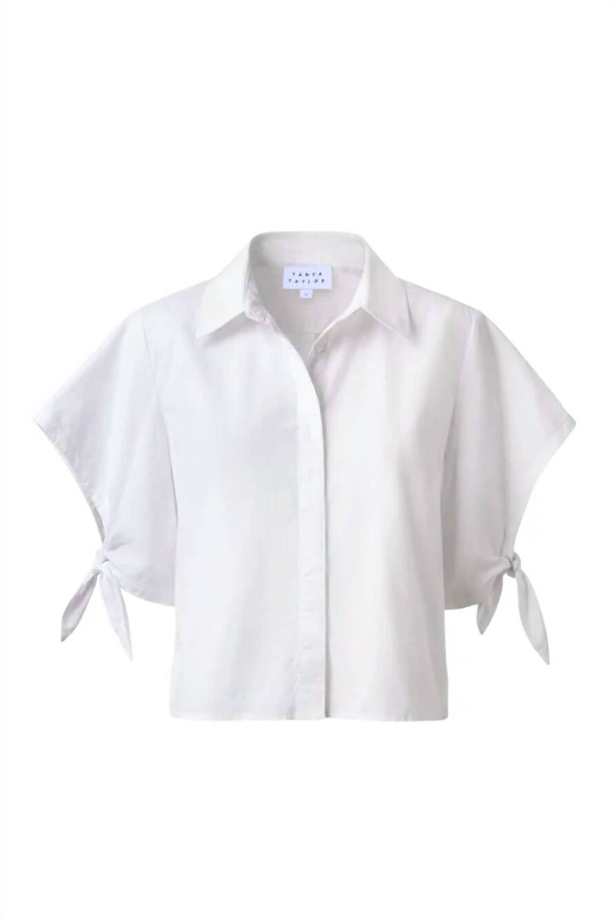 NEW TANYA TAYLOR women's corinna top in white